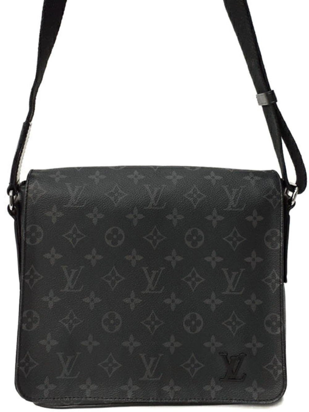 Louis Vuitton Monogram Eclipse Black District NM Shoulder Bag